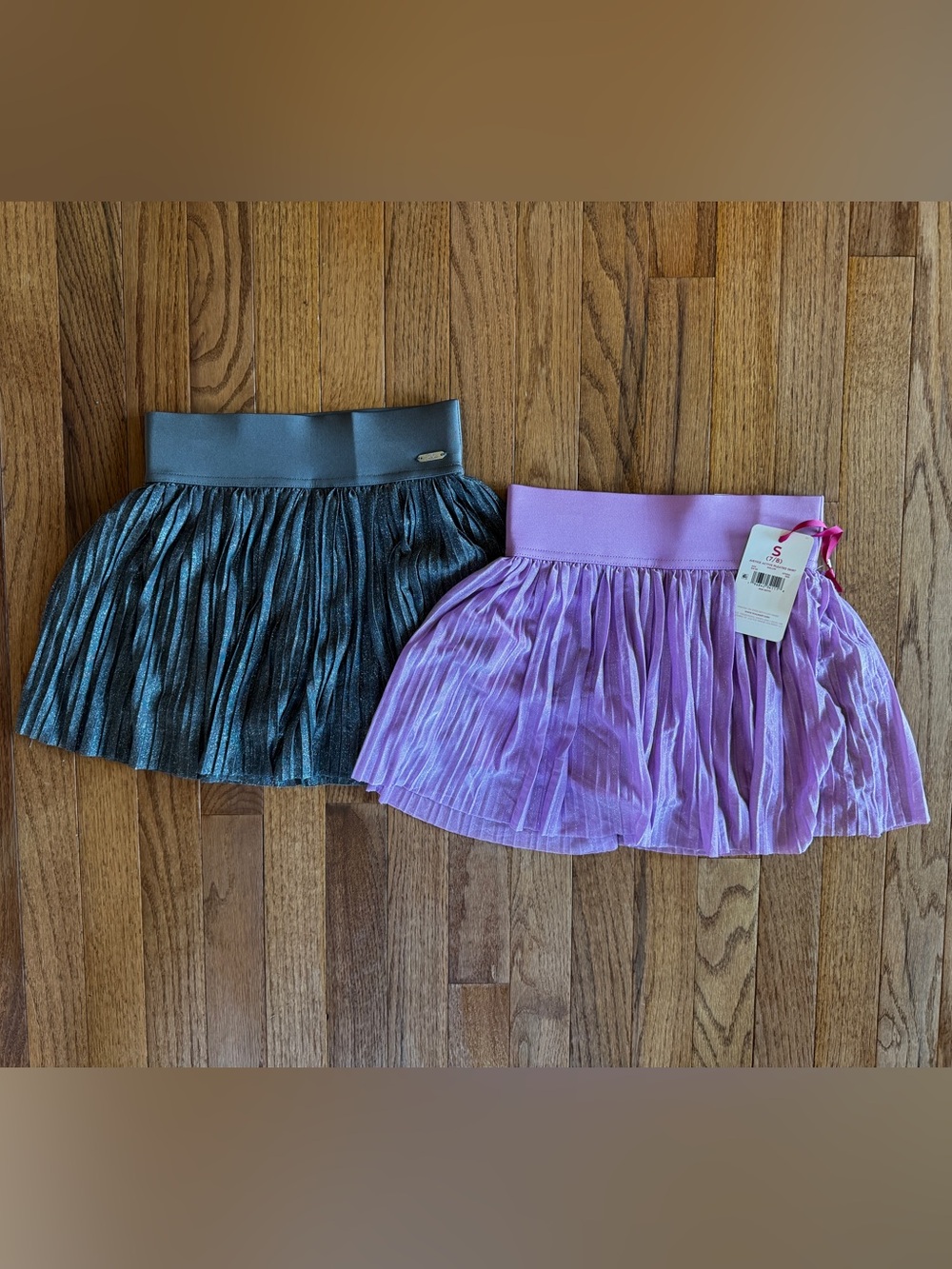 Youth Justice Pleated Skirts (2) - Purple and Gray